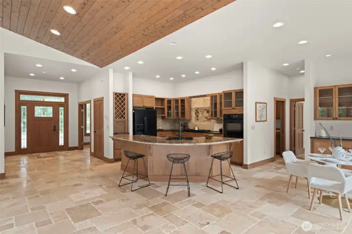 Open kitchen for easy entertaining