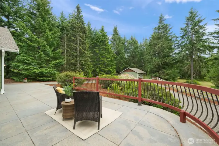 View to the south of your barn and wooded area
