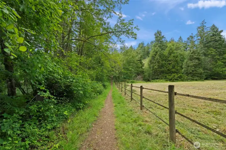 Bridle trail access from back pasture