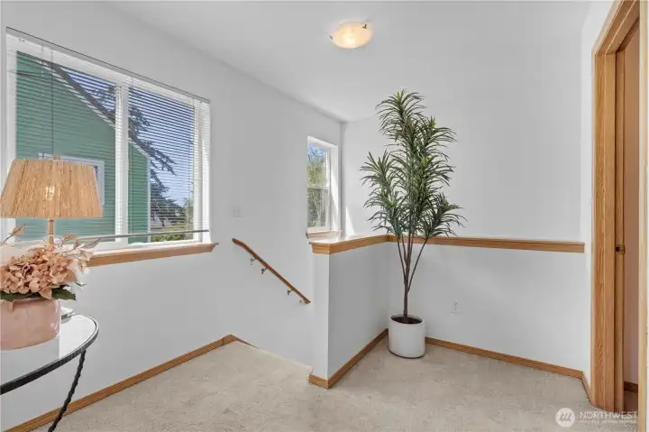 Landing between two upstairs bedrooms