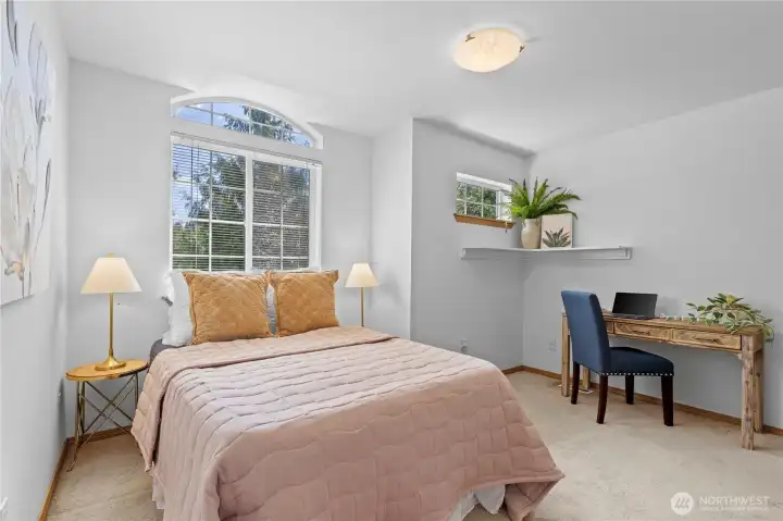 1 of 2 bedrooms upstairs