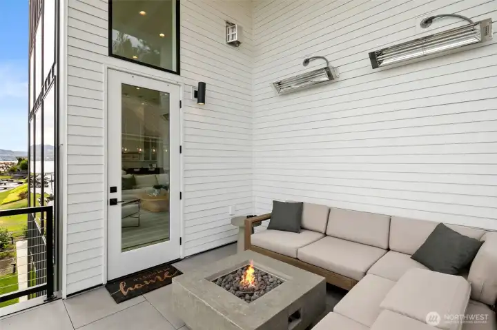 Patio off living room