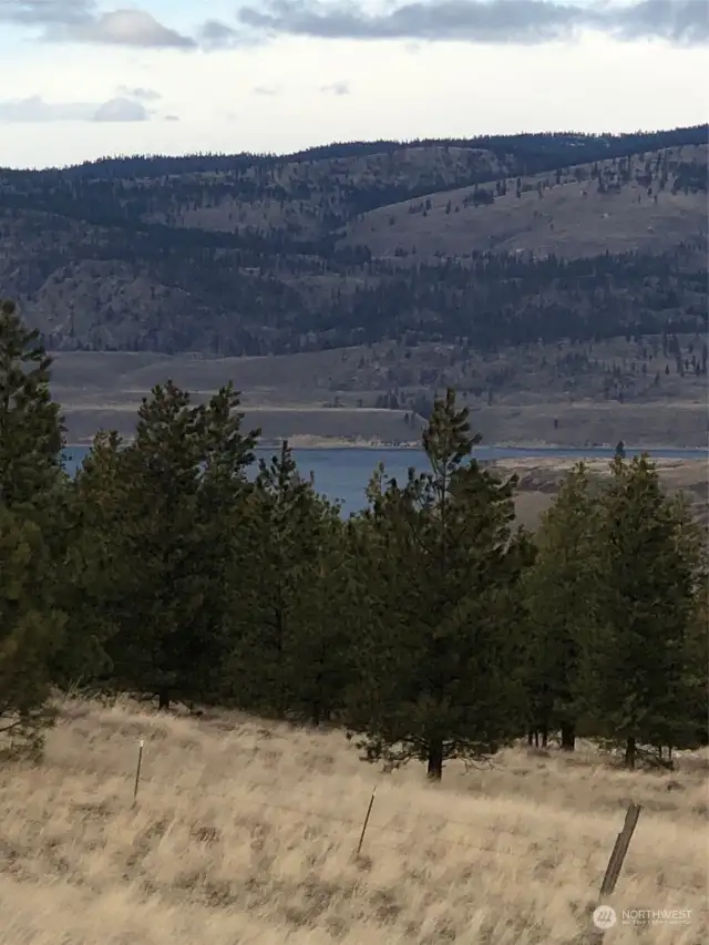 Looking N at Lake Roosevelt from property