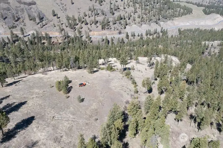 Looking West towards Miles Creston Road