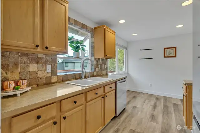 Kitchen with Stainless steel appliances