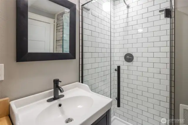 Another view of the upper level bathroom.