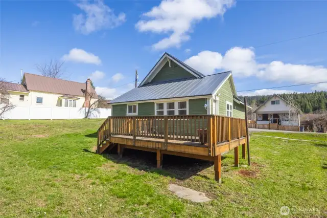 Newer deck added when the home was renovated.