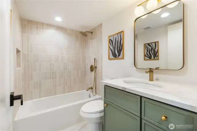 Lower level full bathroom