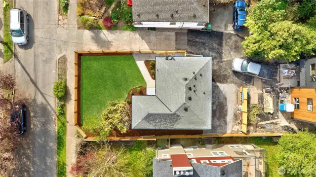 2 off street parking spots in the back, DADU est to be complete in June 2025
