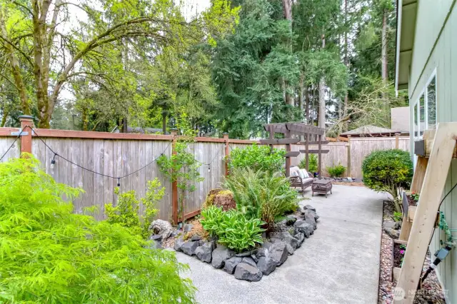 Such a serene setting in this backyard!