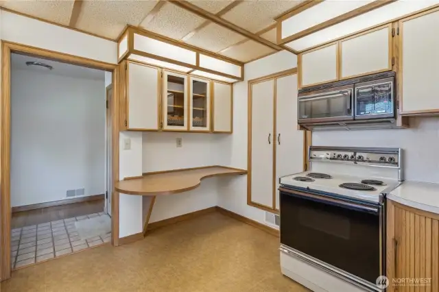 Friendly breakfast nook.