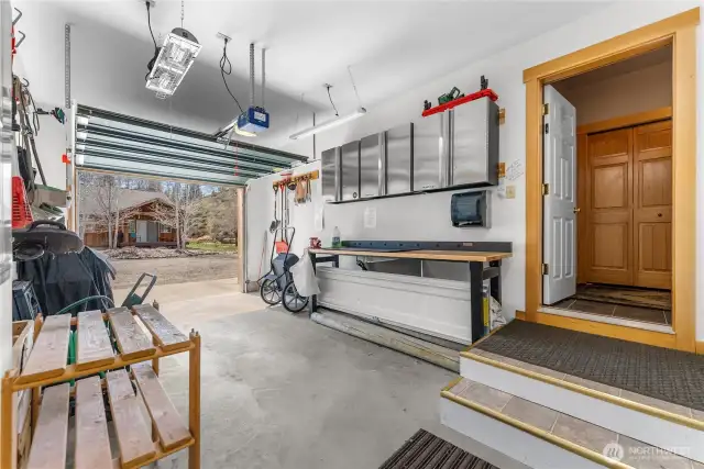 One-car garage for storage, parking and more.