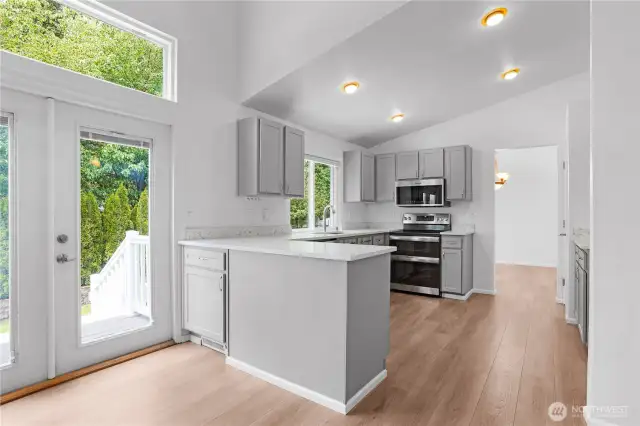 Gorgeous cabinetry with lots of storage!