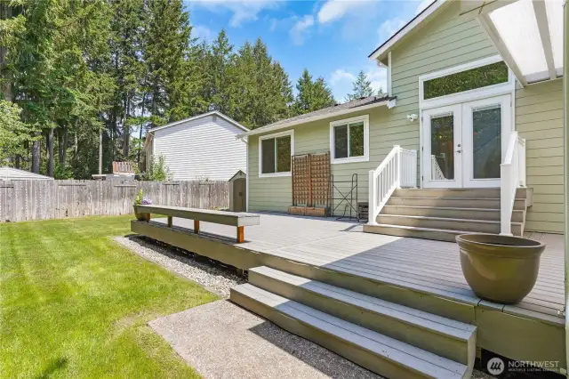 Deck is retrofit to withstand a hot tub!