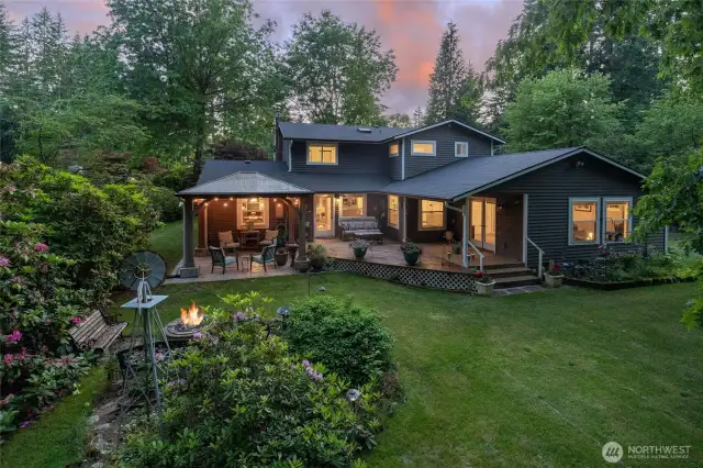 Plenty of space to entertain or relax and enjoy the sounds of nature.