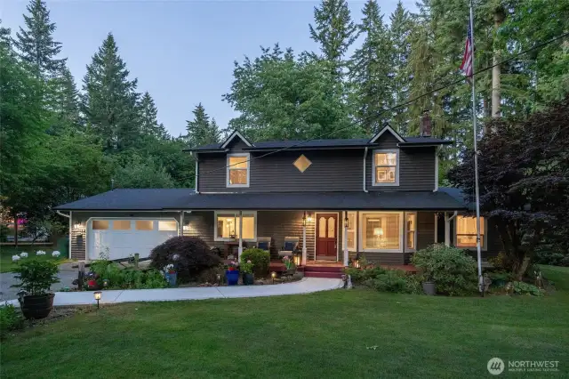 Nestled in a quiet neighborhood on a shy acre you will find your private sanctuary!