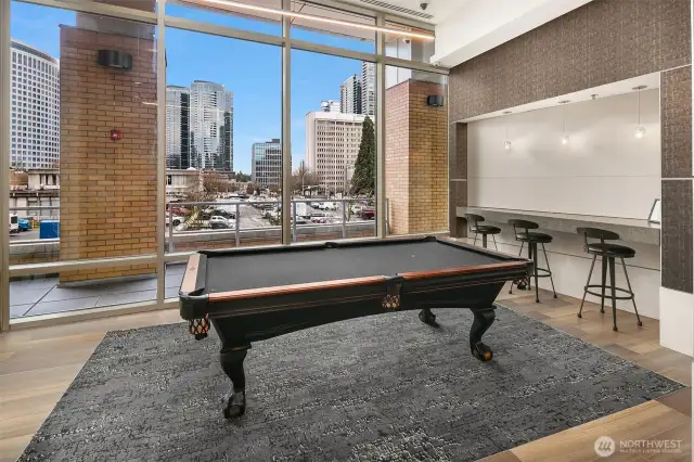 The pool table in the Owners Suite where you can have fun entertaining your family & friends.