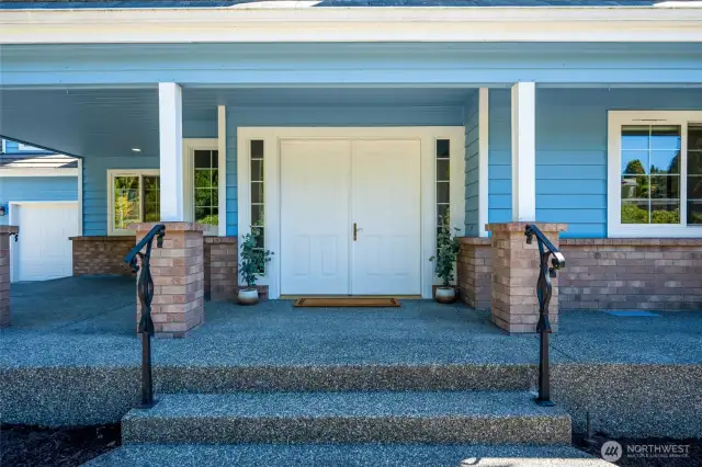 Charming Entryway with Brick Accents