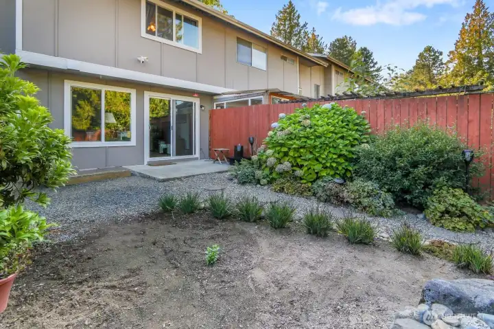 Backyard View to Living Area of HOme