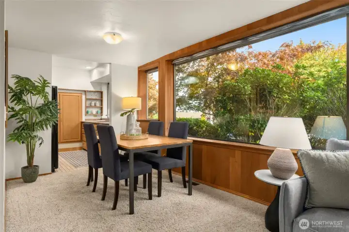 Dining Area with Neighborhood Views