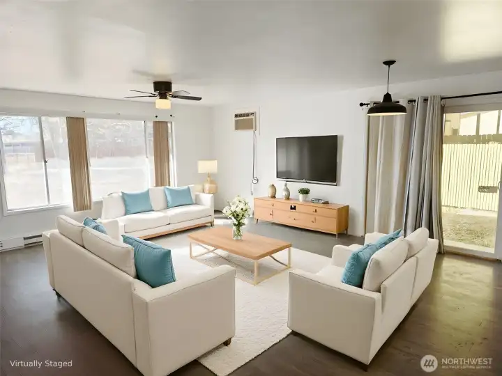 This is virtual stage living rom of Unit 207