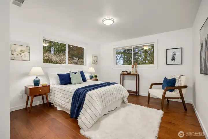 The 3rd bedroom on the 2nd floor offers territorial views and hardwood floors.