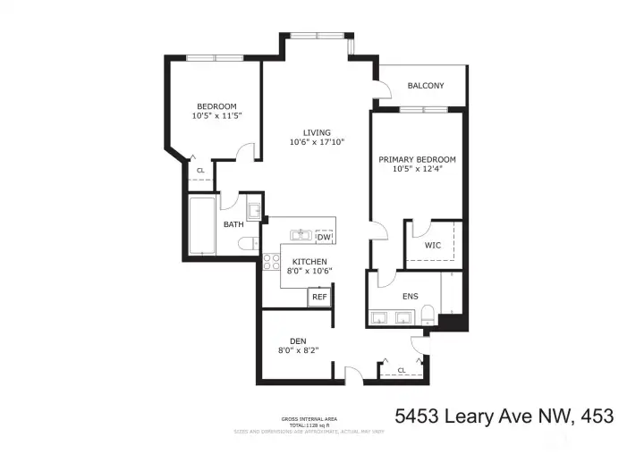 The open layout feels both spacious and functional, offering excellent bedroom separation.