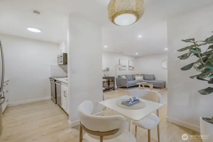 Living and dining rooms