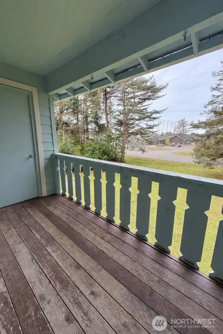 Back Deck off of living room and Dining Room