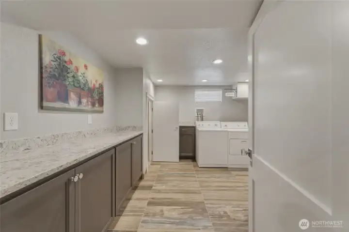 Laundry room folding area