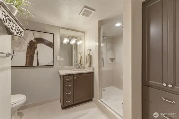 Basement bathroom