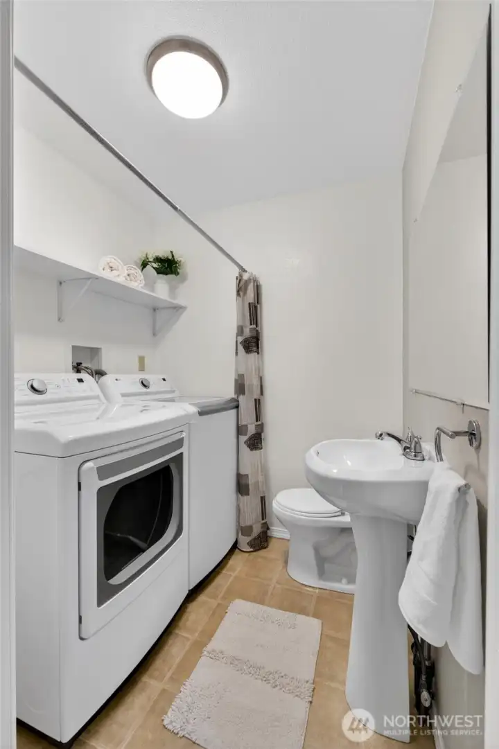 Laundry & Bathroom Lower Level