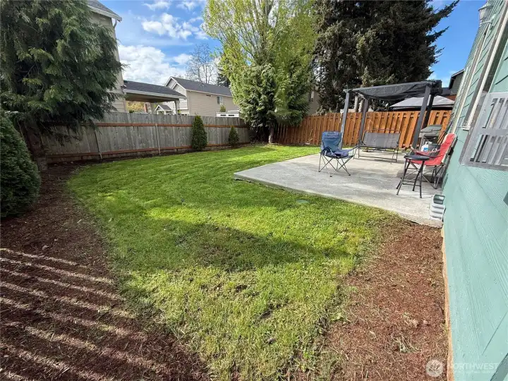 Fully Fenced Backyard
