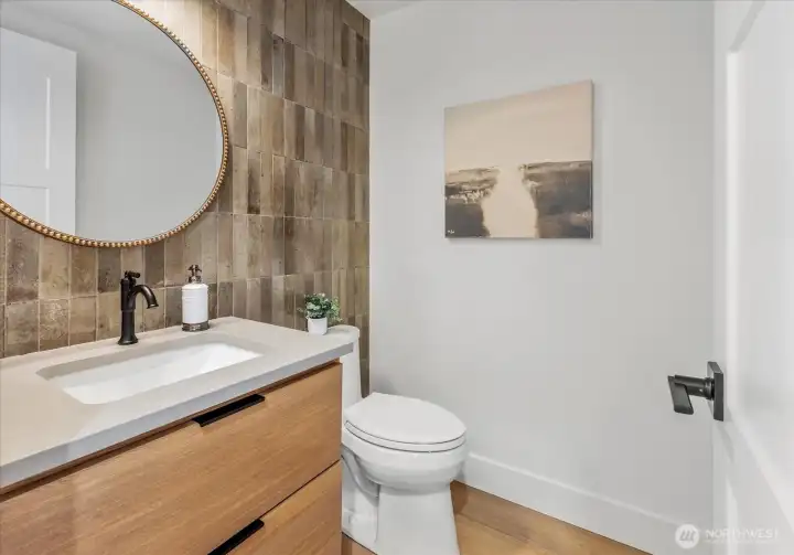 Main floor powder room