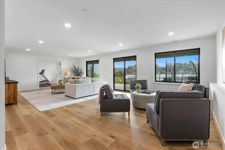 Lower level living area