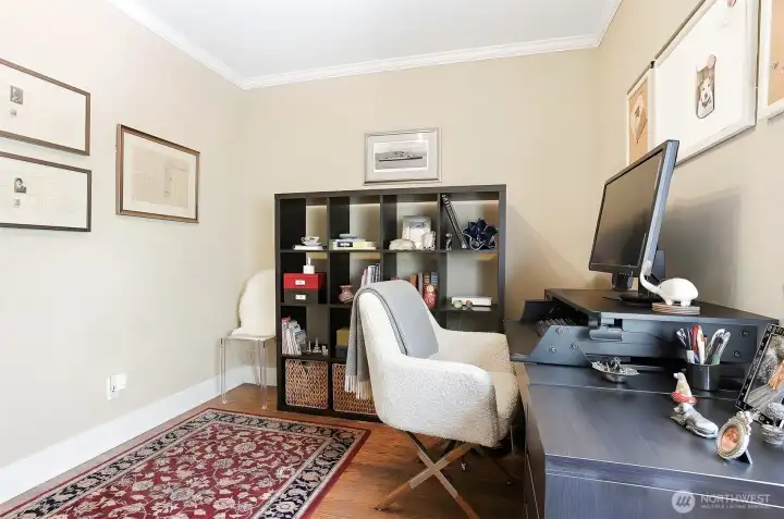 Second main floor bedroom / office.