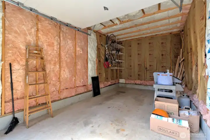 Fully insulated garage
