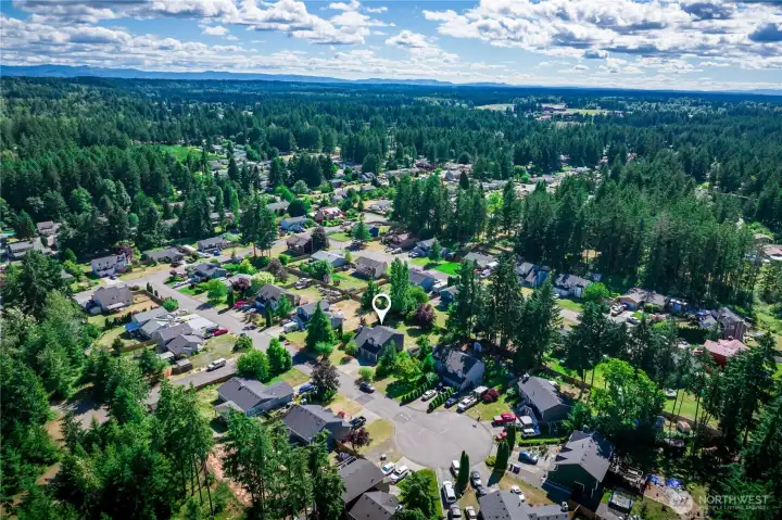 Even better, it's adjacent to Frontier County Park, a 71-acre recreational destination featuring a playground, equestrian center, trails, a lodge, picnic shelters and community events, including the Pierce County Fair.