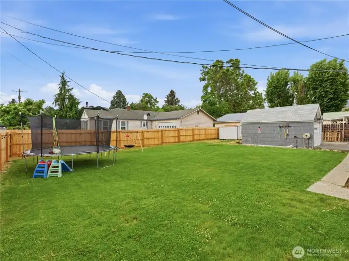 Irrigated backyard