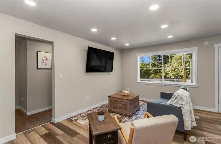 Living space~ Great new windows~ Paint~ LVP