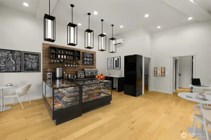 Zoned for both commercial and residential use, this versatile street-facing level offers a beautiful, low-maintenance exterior that lets your entrepreneurial dreams flourish against a bright summer backdrop.(photos are of model home, similar finishes and floorplan, this is a digital rendering)