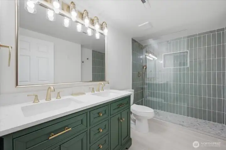 Newly done bathroom with gorgeous finishes