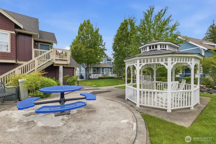 Community Gazebo with picnic seating