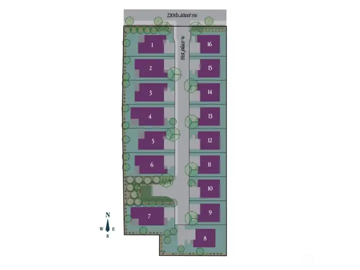 Digital Graphic of the Rosewood Manor Community Map Digital Graphic of the Rosewood Manor Community Map