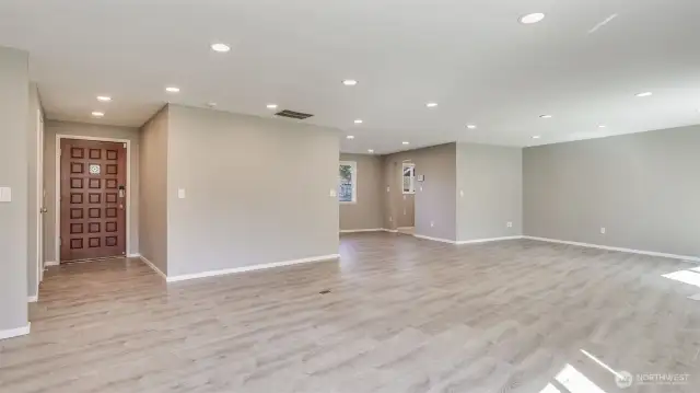 Enter to modern LVP floors and an open layout flowing seamlessly from room to room in this home. Currently zoned residential but has the possibility to be zoned to commercial too.