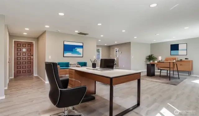Whether you use this home as a residence or business, there are tons of options for how you can set this space up, virtually staged.