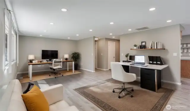 Or have this be your main work station, showroom, etc. for business use in this home, virtually staged.