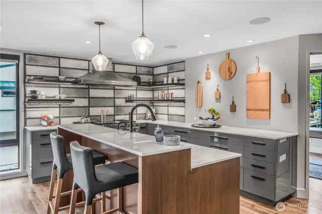 This kitchen is always great for gathering.