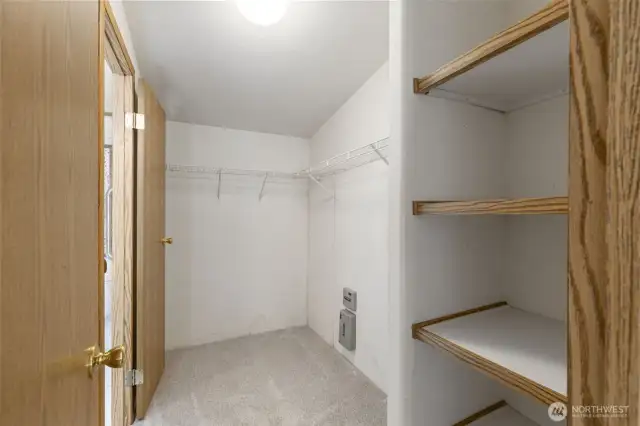Primary closet