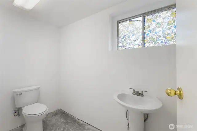 1/2 bath in shop